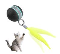 MiOYOOW Balle Interactive pour Chat Rechargeable, Jouet Interactif pour Chats et Chiens, avec 3 Modes de Jeu et des Sons de Chant d'oiseaux, Idéale pour Les Petits Chiens et Chatons d'intérieur