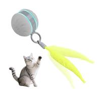 MiOYOOW Balle Interactive pour Chat Rechargeable, Jouet Interactif pour Chats et Chiens, avec 3 Modes de Jeu et des Sons de Chant d'oiseaux, Idéale pour Les Petits Chiens et Chatons d'intérieur