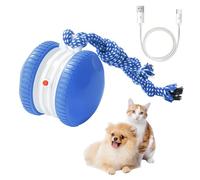 MiOYOOW Balle Jouet pour Animaux de Compagnie, Jouet Interactif à Deux Vitesses pour Chien, Imitant Le Chant des Oiseaux, avec Corde en Nylon Épais Détachable, pour Chiots de Petite et Moyenne Taille