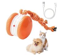 MiOYOOW Balle Jouet pour Animaux de Compagnie, Jouet Interactif à Deux Vitesses pour Chien, Imitant Le Chant des Oiseaux, avec Corde en Nylon Épais Détachable, pour Chiots de Petite et Moyenne Taille