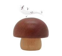 MiOYOOW Boîte à Musique en Bois, Trousse à Musique Rotative Mécanique Champignon, Cadeau et Décorations Idée pour Anniversaire, Noël (mélodie : Tu ES Mon Soleil/château dans Le Ciel)