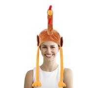 MiOYOOW Chapeau de Dinde pour Thanksgiving, Bonnet de Fêtes de Fin d'année, Accessoire de Déguisement Amusant, Costume de Dinde pour Carnaval, Fête d'automne et Soirée des Récoltes