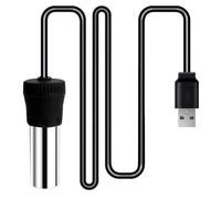 MiOYOOW Chauffage Submersible d'aquarium Métallique, 5/10/20W Mini Thermostat d'aquarium USB à Constante 26°C pour Aquariums et Distributeur d'eau pour Animaux de Compagnie