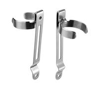 MiOYOOW Clip de Lampes Stylos, 2 Pcs Clips de Stylo Lumière Médicale Inoxydable, Pinces Stylo Infirmiere USB, Pen Clips pour Lampe Poche LED Universelle