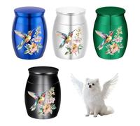 MiOYOOW Coffret Funéraire Animal Léger, Lot de 4 Urne Pet Compacte Étanche, Boîte Souvenir Anti-poussière pour Crémation, pour Chien, Chat et Petit Animal Domestique