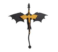 MiOYOOW Décoration de Bibliothèque en Bois, Décor pour Le Cadre, Ornementation Moderne Motif Dragon, Serre-Livres Fantaisie, Accessoire pour Les Amateurs de Livres et de Dragons