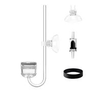 MiOYOOW Diffuseur CO2 pour Aquarium, Atomiseur Diffuseur CO2 en Acrylique avec Compteur Bulles/clapet Anti-Retour pour Plantes D'aquarium