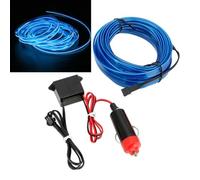 MiOYOOW El Wires Fil de Lumière 5M/16FT, DC 12V Bande Néon Lumineuse Étanche Intérieure de voiture, Éclairage Intérieur LED Flexibles pour les Décorations de Voitures