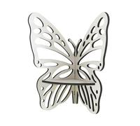 MiOYOOW Étagère d'angle Flottante en Bois, Support Mural en Forme de Papillon, Étagère de Rangement pour Chambre à Coucher, Cuisine, Bureau, Décoration d'intérieur