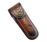 MiOYOOW Étui en Cuir pour Couteau Pliant, Housse pour Couteau Gaine, Étui de Poche avec Passant de Ceinture pour le Camping, la Chasse, la Pêche et la Randonnée en Jungle