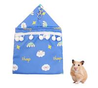 MiOYOOW Hamac pour Animaux de Compagnie, Maison Cochon d'Inde, Nid de Couchage Semi-fermé pour Planeur à Sucre, Lits Suspendus Chauds et Pliables pour Animaux de Compagnie pour Noël, Automne, Hiver