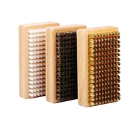 MiOYOOW Kit Brosses pour Ski et Snowboard, Brosse en Nylon, Laiton, CRIN de Cheval pour Le Nettoyage, Le Polissage et Le Fartage des Snowboards