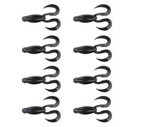 MiOYOOW Leurre Souple Grenouille, 3/5/8 Pcs Leurres de Pêche pour Truite, Chevesne, Perche, Petits Carnassier, 5,5/7/10cm Appâts de Pêche Artificiels