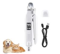 MiOYOOW Lime à Ongles pour Animaux de Compagnie, Coupe-Griffes Rechargeable pour Chien, Outils de Couper Ongles avec Lumière LED, Électrique et Silencieuse, pour Tous Races