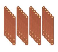 MiOYOOW Lot de 24 Bracelets en Cuir PU, Manchette Bracelets Souples Vierges avec Bouton-pression, Bijoux Classiques pour les Amis, les Amoureux et les Membres de la Famille