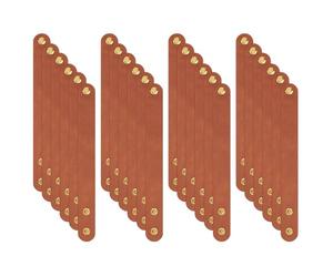 MiOYOOW Lot de 24 Bracelets en Cuir PU, Manchette Bracelets Souples Vierges avec Bouton-pression, Bijoux Classiques pour les Amis, les Amoureux et les Membres de la Famille