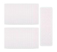 MiOYOOW Lot de 50 Planches de Répartition pour Ruban Washi, 5x15 Cm en PVC Givré, Règles de Découpage Multifonctions pour Scrapbooking, Accessoires DIY pour Création d'Albums Photo et Journaling