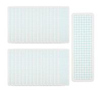 MiOYOOW Lot de 50 Planches de Répartition pour Ruban Washi, 5x15 Cm en PVC Givré, Règles de Découpage Multifonctions pour Scrapbooking, Accessoires DIY pour Création d'Albums Photo et Journaling