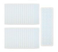 MiOYOOW Lot de 50 Planches de Répartition pour Ruban Washi, 5x15 Cm en PVC Givré, Règles de Découpage Multifonctions pour Scrapbooking, Accessoires DIY pour Création d'Albums Photo et Journaling