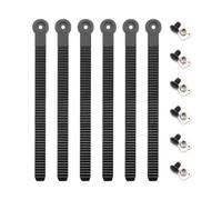 MiOYOOW Lot de 6/10 Sangles Cheville pour Snowboard, Sangle Chaussures de Patinage à roulettes, Accessoire d'échelle Snowboard Remplacement de Fixation avec Vis Patinage