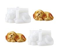 MiOYOOW Moule Silicone Animal, Lot de 2 Moules 3D pour Bougie Savon Résine | Démoulage Facile, Silicone Souple, Forme Animale, Réutilisable, Compatible Plâtre et Cire