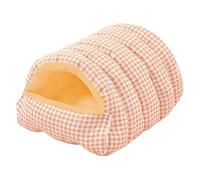 MiOYOOW Niche pour Chat d'intérieur, Nid Pliable pour Chiens, Maison d'hiver pour Animal de Compagnies Semi-fermée, Lit Chaud avec Coussin Amovible, Idéale pour Les Petits Et Moyens Chats