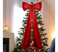 MiOYOOW Nœud Géant pour Sapin de Noël, Décoration de Fête de 50 X 117 Cm Forme Vintage, Ornements de Sapin de Noël pour la Maison, Un Mariage, Un Anniversaire ou Une Fête