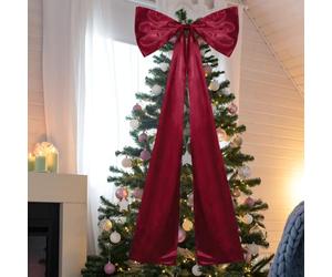 MiOYOOW Nœud Géant pour Sapin de Noël, Décoration de Fête de 50 X 117 Cm Forme Vintage, Ornements de Sapin de Noël pour la Maison, Un Mariage, Un Anniversaire ou Une Fête