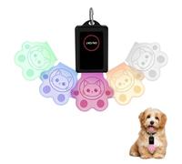 MiOYOOW Pendentif Lumineux LED pour Chien, Pendentif Rechargeable USB Animal, Collier Éclairage Multicolore Étanche, pour Balades Nocturnes Randonnées Chiens Chats
