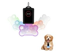 MiOYOOW Pendentif Lumineux LED pour Chien, Pendentif Rechargeable USB Animal, Collier Éclairage Multicolore Étanche, pour Balades Nocturnes Randonnées Chiens Chats