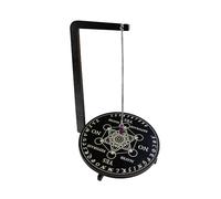 MiOYOOW Planche à Pendule en Bois Multifonction, Planche pour Pendule Divinatoire, Support à Cadran Mystérieux en Forme de L avec Collier de Quartz pour Salons, chambre de Yoga et Méditation