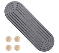 MIOYOOW Plateau de Salle de Bain, Plateau en Diatomées l'eau pour Évier, Porte-Savon de Comptoir, Tapis de Pierre Absorbante, Porte-éponge Absorbant l'eau avec 4 Patins en Bois pour Salle de Bain