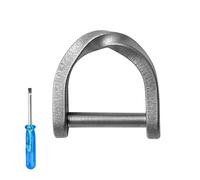 MiOYOOW Porte-clés Boucles en D, Boucle De Printemps en Forme De D, Fermoir en Fer à Cheval en Titane TC4, avec Vis Amovible pour Clés de Voiture, Clés de Porte, Poignées de Sac ou Portefeuille