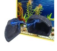 MiOYOOW Rocher Magnétique en Résine pour Aquarium, Cachettes Magnétiques pour Aquarium, Imitation de Roches Naturelles, Grotte Rocheuse, Abri pour Bettas, Crevettes et Reptiles, Décoration de Jardin