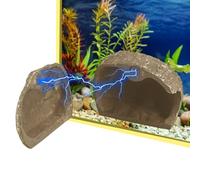 MiOYOOW Rocher Magnétique en Résine pour Aquarium, Cachettes Magnétiques pour Aquarium, Imitation de Roches Naturelles, Grotte Rocheuse, Abri pour Bettas, Crevettes et Reptiles, Décoration de Jardin