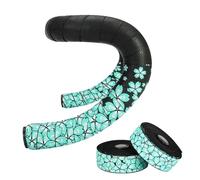 MiOYOOW Rubans de Guidon de Vélo, 2 Rouleaux Ruban Cintre Adhésif, 210×3cm Doux et Respirant, Motif Fleurs de Cerisier, Ruban Antidérapant pour Vélo de Route