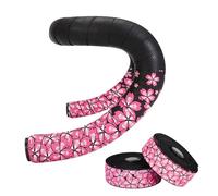 MiOYOOW Rubans de Guidon de Vélo, 2 Rouleaux Ruban Cintre Adhésif, 210×3cm Doux et Respirant, Motif Fleurs de Cerisier, Ruban Antidérapant pour Vélo de Route