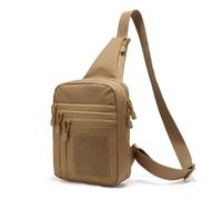 MiOYOOW Sac à Bandoulière Tactique, Sling Chest Pack pour Pistolet Dissimulé, Holster Imperméable, Sacoche d'armes à Double Fermeture éclair pour Hommes Voyages, Randonnée, Plein Air