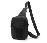 MiOYOOW Sac à Bandoulière Tactique, Sling Chest Pack pour Pistolet Dissimulé, Holster Imperméable, Sacoche d'armes à Double Fermeture éclair pour Hommes Voyages, Randonnée, Plein Air