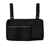 MiOYOOW Sac Fauteuil Roulant, Sac Rangement d'accoudoir Suspendre Chaise Sac Marcheur avec Bande Réfléchissante Lumineuse pour Fauteuils Roulants, Chaise Plage, Chaises Enfants, Chaises Électriques