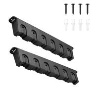MiOYOOW Support de Canne à Pêche, Porte Mural Canne à Pêche à 6 Trous, Vertical/horizontal, Ratelier Canne à Pêche pour Garage, Cabine, Sous-sol, Magasin Bateau