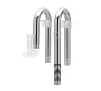MiOYOOW Tube de Filtre d'aquarium, Lily Pipes écumoire de Surface Aquarium Tuyau Filtre en Acier Inoxydable avec Support Fixe Fendu Tubes de Drainage pour Plantes d'aquarium et Plantes Aquatiques