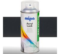MIPA Acryllack RAL Couleur Farbspray 400ml RAL7021 - NOIR GRIS Lackspray Glz.