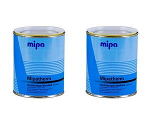 MIPA Mipatherm Lot de 2 laques thermiques pour four Noir 750 ml