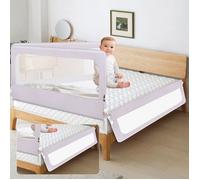 MIPAN.Barrière de lit pour Enfant - Barrière de Securite de Lit Adulte -Toddler Bed Guard - 175 x 70 x 26cm - Gris