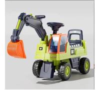 MIPAN Caterpillar Voiture Excavatrice pour Enfants avec Bras à Angle Réglable, Pelleteuse de Jouet avec Espace de Rangement - Vert