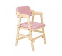 MIPAN. Chaises pour Enfants avec Accoudoir-Chaise D'étude pour Enfants en Bois Massif-Réglable Hauteur-Pour 3 à 18 Ans-Rose