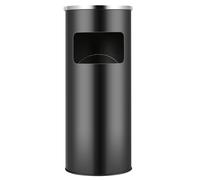 MIPAN. Poubelle Extérieure sur Pied - 30L/25×25x60cm - Noir à Ordures de Cuisine avec Seau Intérieur Disponible