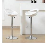 MIPAN.Tabouret Debar Reglables En Hauteur(81-101cm) - Tabouret De Bar Lot De 2 - Tabouret De Bar Blanc