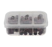 Mipcase 1 Boîte cercle de manucure en boîte ponçage trousse professionnel outils ongles outils nail art accessoire de polissage des ongles accessoire de tête de polissage des ongles Brown